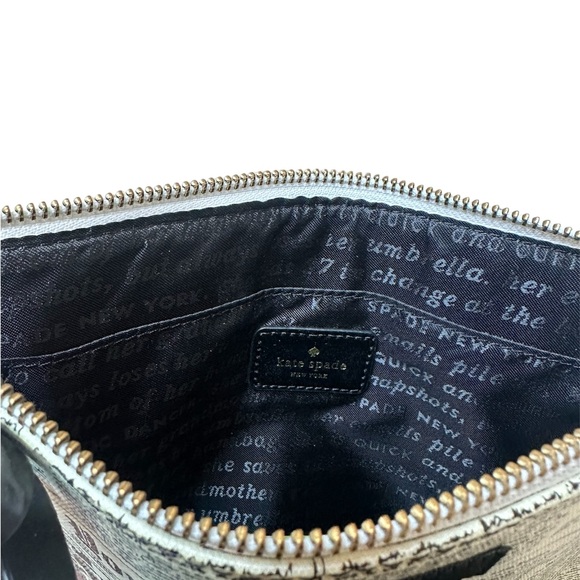Kate Spade Newspaper Print Clutch - Picture 4 of 6